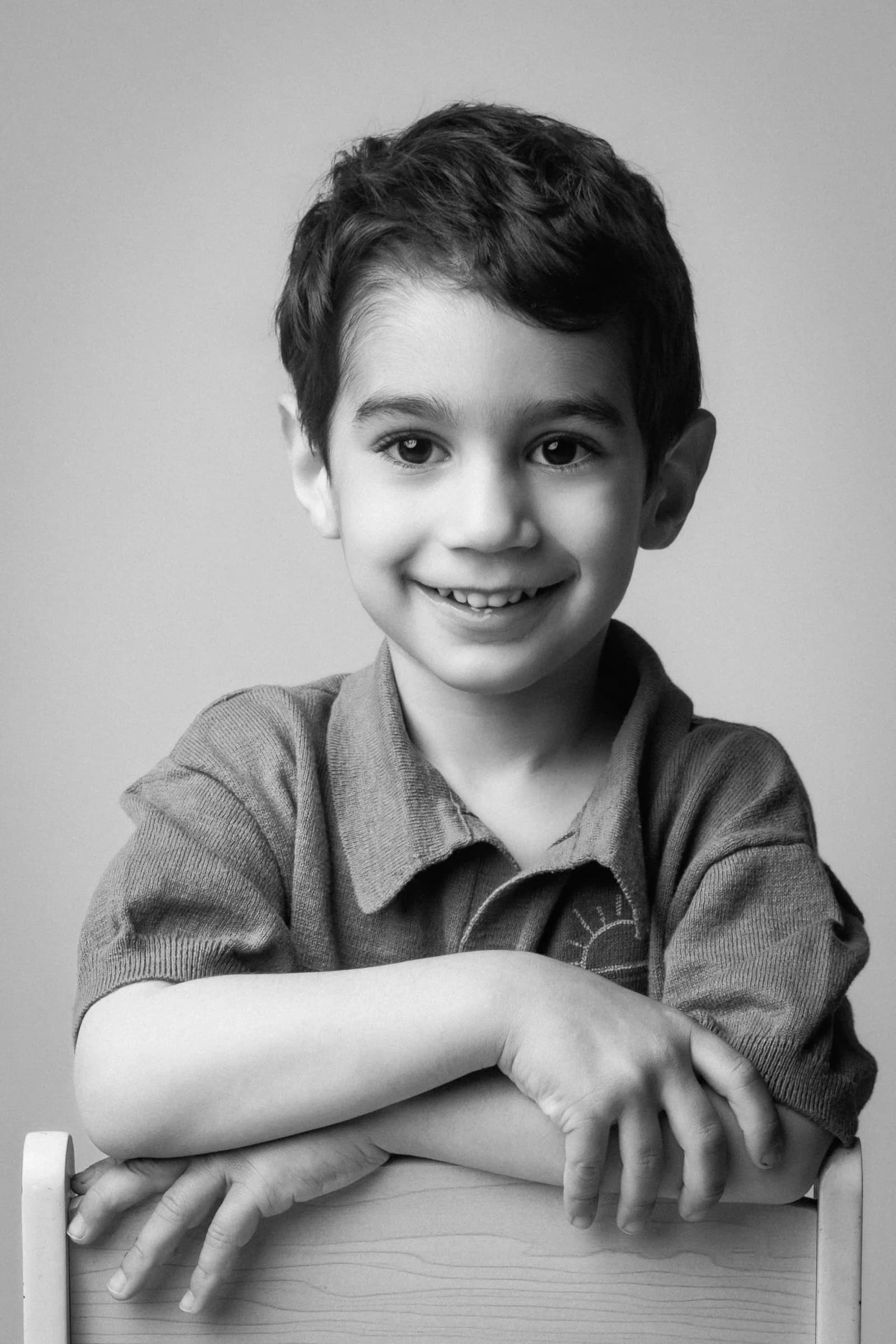Portrait enfant complicité parents