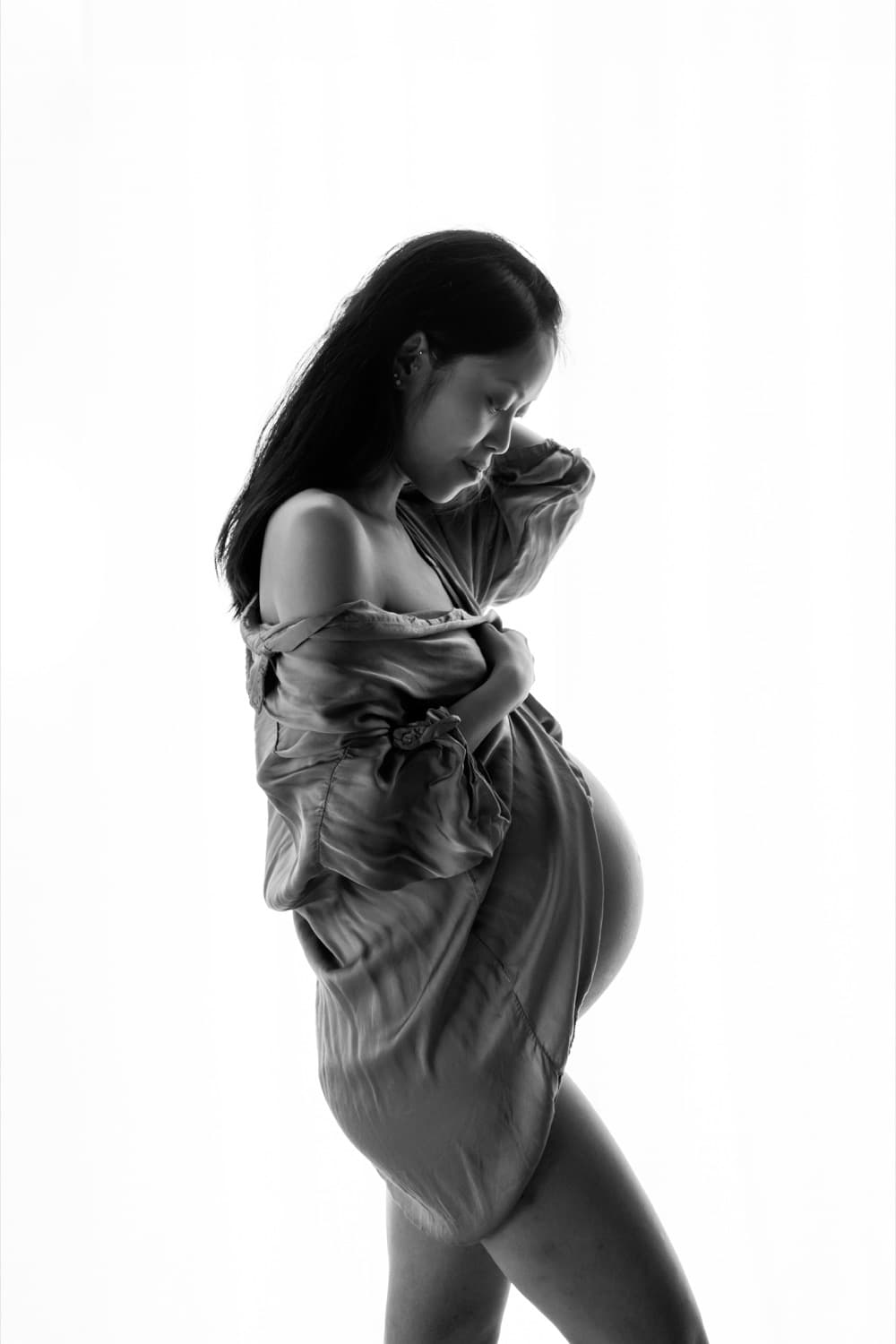 Photo maternité studio Aix